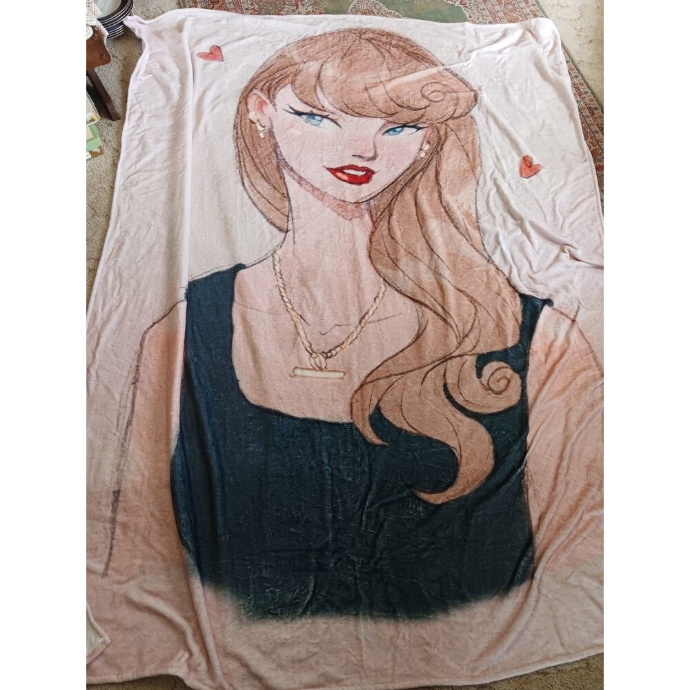 Taylor Swift Fleece Blanket Alef Vernon Artwork 60"x79"